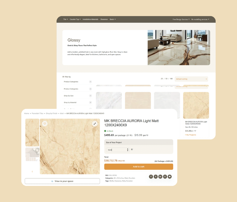 When My Luxury Flooring approached us, they had one clear vision create a digital showroom that feels as premium and real as walking through a physical one.