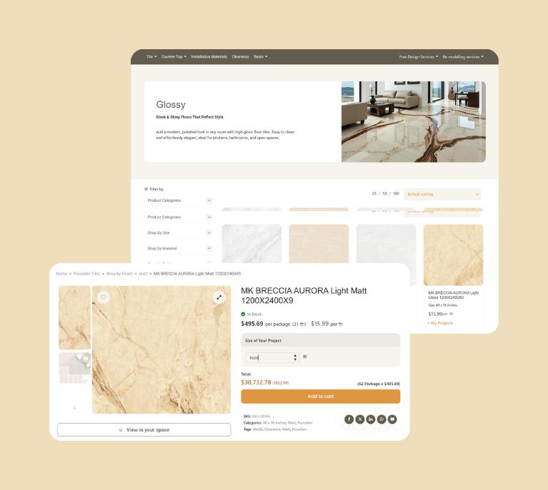 When My Luxury Flooring approached us, they had one clear vision create a digital showroom that feels as premium and real as walking through a physical one.